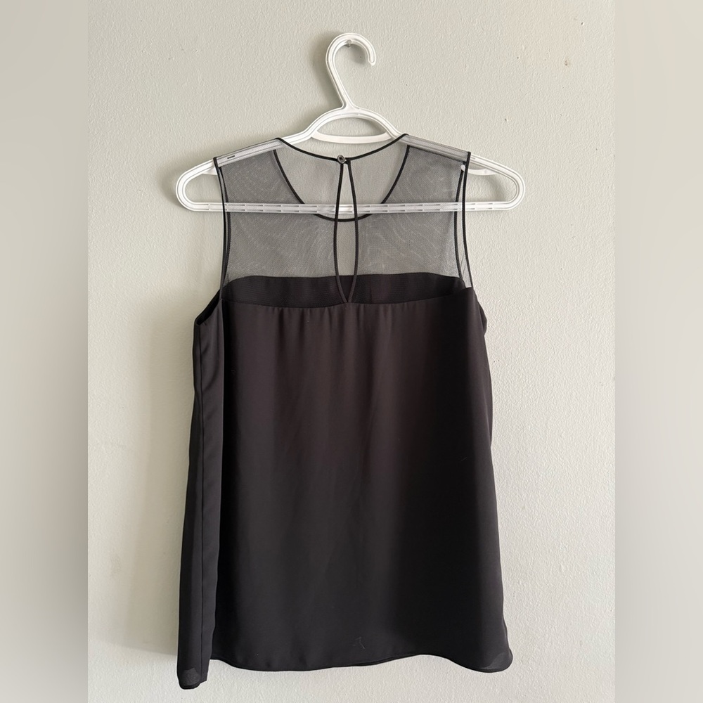 Aritzia Babaton Elegant Black Sheer Women's sleeveless Top size XS - Picture 8 of 11